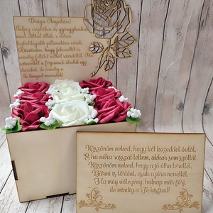 Szülőköszöntő box 1. - esküvő - emlék & ajándék - szülőköszöntő ajándék - Meska.hu