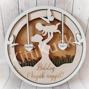 Anyák napi 3d-s dísz, Otthon & Életmód, Dekoráció, Dísztárgy, Famegmunkálás, Festészet, MESKA
