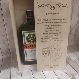 Szülőköszöntő Pálinkatartó doboz - esküvő - emlék & ajándék - szülőköszöntő ajándék - Meska.hu