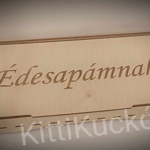 Szülőköszöntő apukáknak, Esküvő, Emlék & Ajándék, Szülőköszöntő ajándék, Famegmunkálás, Gravírozás, pirográfia, MESKA