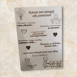 Pedagógus napra, ballagásra, Otthon & Életmód, Dekoráció, Dísztárgy, Famegmunkálás, Gravírozás, pirográfia, MESKA