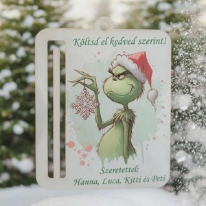 Karácsonyi grincses pénzátadó dísz - karácsony - karácsonyi lakásdekoráció - karácsonyfadíszek - Meska.hu