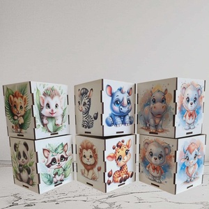 Mintás ceruzatartó  - otthon & életmód - papír, írószer - tolltartó & ceruzatekercs - Meska.hu