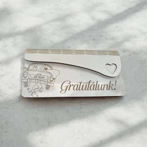 Esküvői pénzátadó boríték formájú box, Esküvő, Emlék & Ajándék, Nászajándék, Esküvői pénzátadó doboz, Famegmunkálás, MESKA