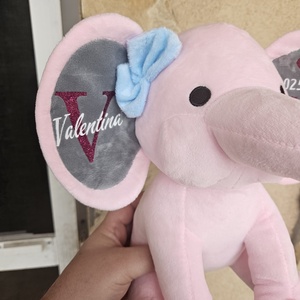 Emlékőrző plüss elefánt  - baba - mama - babaemlékek - baba emlékőrző - Meska.hu