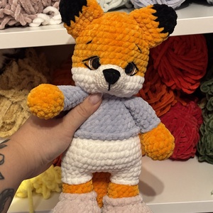 Horgolt amigurumi róka, Játék & Sport, Plüssállat & Játékfigura, Róka, Horgolás, Hímzés, MESKA