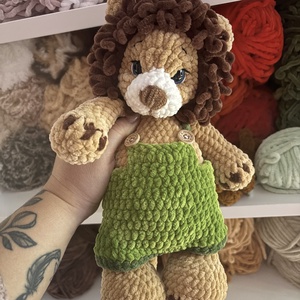 Oroszlán amigurumi plüss, Játék & Sport, Plüssállat & Játékfigura, Oroszlán, Horgolás, Hímzés, MESKA