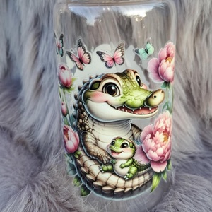 Gyermek pohár aranyos állat mintával bambusz tetővel - Meska.hu