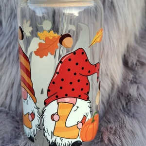 Őszi manó mintájú műanyag pohár - otthon & életmód - konyhafelszerelés, tálalás - tálalás - pohár - Meska.hu