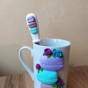 Macaron bögre szett, Otthon & Életmód, Konyhafelszerelés, tálalás, Tálalás, Bögre & Csésze, Gyurma, Mindenmás, MESKA