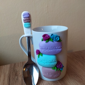 Macaron bögre szett - otthon & életmód - konyhafelszerelés, tálalás - tálalás - bögre & csésze - Meska.hu