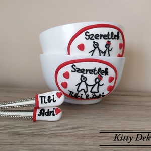 Házassági évfordulóra ajándék, Otthon & Életmód, Konyhafelszerelés, tálalás, Tálalás, Bögre & Csésze, Gyurma, MESKA