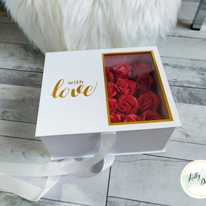 Szappanrózsa ajándék box - ékszer - ékszertartó - ékszerdoboz - Meska.hu