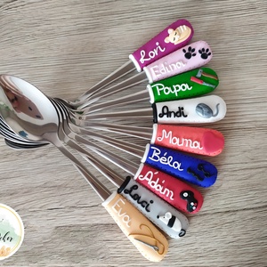 Névre szóló kanalak - otthon & életmód - konyhafelszerelés, tálalás - Meska.hu