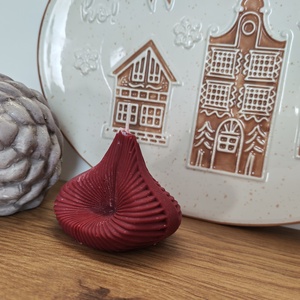 Burgundi gyertya, Otthon & Életmód, Gyertya, illat, aroma, Gyertya, Gyertya-, mécseskészítés, MESKA