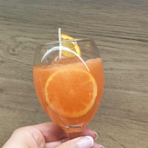 Aperol gyertya - kellékek & szerszámok - dekorációs kellékek - dekorációs gyertya - Meska.hu