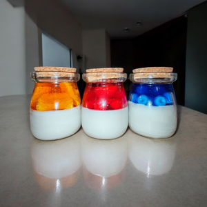 Joghurt gyertya - otthon & életmód - gyertya, illat, aroma - gyertya - Meska.hu