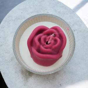 Rózsa gyertya - otthon & életmód - gyertya, illat, aroma - gyertya - Meska.hu