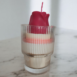 Rózsa gyertya - otthon & életmód - gyertya, illat, aroma - gyertya - Meska.hu