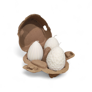 Szívbe zárt tojáskák - ünnepi díszek, dekorációk - húsvéti díszek és dekorációk - húsvéti gyertya - Meska.hu