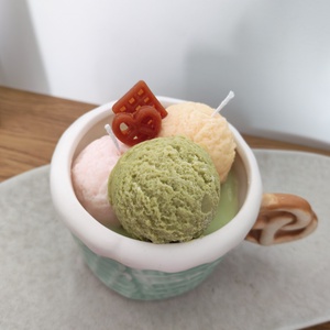 Fagylalt kehely gyertya - otthon & életmód - gyertya, illat, aroma - gyertya - Meska.hu