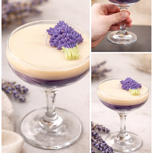 Levendula gyertya, Otthon & Életmód, Gyertya, illat, aroma, Gyertya, Gyertya-, mécseskészítés, MESKA