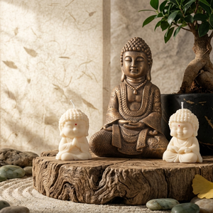 Kézműves Kis Buddha Gyertyaszett (2 db-os csomag) - Meska.hu