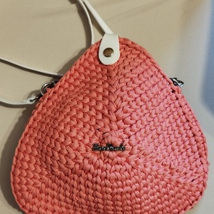 Horgolt háromszög táska , Táska & Tok, Kézitáska & válltáska, Vállon átvethető táska, , MESKA