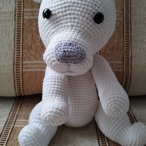 Fehér maci, Játék & Sport, Plüssállat & Játékfigura, Maci, Horgolás, MESKA