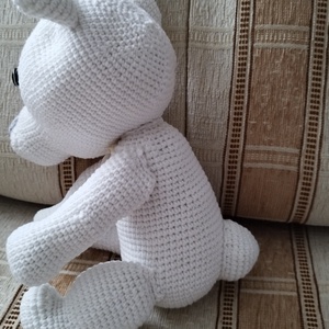 Fehér maci - játék & sport - plüssállat & játékfigura - maci - Meska.hu