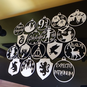 Harry Potter karácsonyfadísz 18 db/csomag  - karácsony - karácsonyi lakásdekoráció - karácsonyfadíszek - Meska.hu