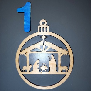 Betlehemes karácsonyfadísz - karácsony - karácsonyi lakásdekoráció - karácsonyfadíszek - Meska.hu