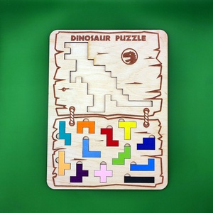 Dínós kirakó - játék & sport - puzzle - kirakó, kocka kirakó - Meska.hu