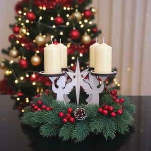 Ádventi gyertyatartó - Meska.hu