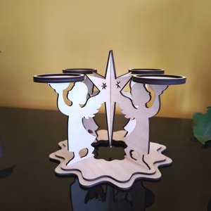 Ádventi gyertyatartó - karácsony - adventi díszek - adventi gyertyadíszek és koszorúdíszek - Meska.hu