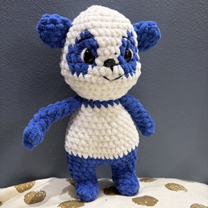 Horgolt panda - játék & sport - plüssállat & játékfigura - más figura - Meska.hu