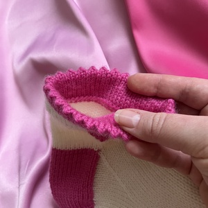 Kézzel kötött gyapjú zokni  szívek  Méret: 38-39 - ruha & divat - cipő & papucs - zokni - Meska.hu