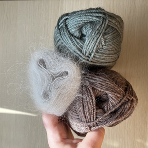 Kötőtűvel készült zoknik juhgyapjúból és kecskepelyhemből, 2 pár, 29 cm-es lábhossz. - Meska.hu