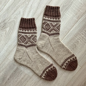 gyapjúzokni. Méret: 42-43, Ruha & Divat, Cipő & Papucs, Zokni, Horgolás, MESKA