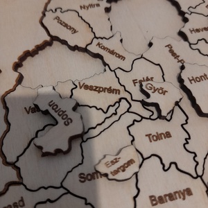 Nagy-Magyarország puzzle fából - játék & sport - puzzle - hagyományos puzzle - Meska.hu