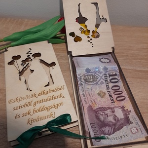 Pénzátadó esküvőre - esküvő - emlék & ajándék - nászajándék - esküvői pénzátadó doboz - Meska.hu