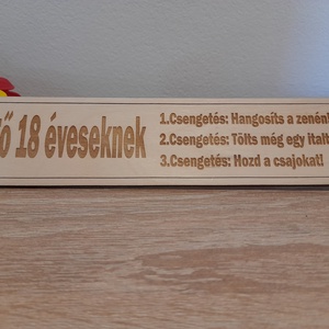 Vészcsengő 18 éves születésnapra - otthon & életmód - dekoráció - fali és függő dekoráció - falra akasztható dekor - Meska.hu