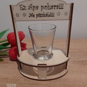Ajándék gravírozott pohártartó pohárral  - Meska.hu