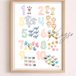 ? 1�10 Számolós gyerek poszter � Tanulj játékosan, Baba - mama, Babaszoba dekoráció, Babaposzter, Papírművészet, MESKA