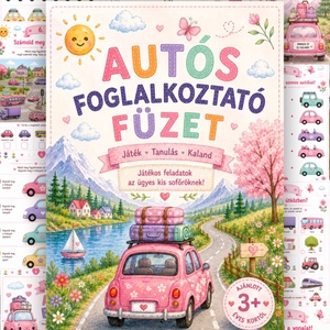 Autós Foglalkoztató Füzet � Játékos utazás gyerekeknek! - Meska.hu