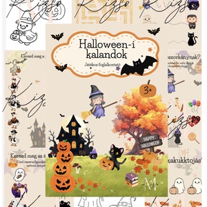 Halloween-i kalandok  Játékos fejlesztő foglalkoztató füzet gyerekeknek  3 éves kortól, Játék & Sport, Készségfejlesztő és Logikai játék, Oktató játékok, Papírművészet, MESKA
