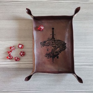 Kígyó fejes kockadobó tálca - játék & sport - szerepjáték - Meska.hu