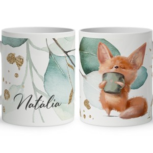 Kérd a neveddel - Fox Coffee mintás bögre, Otthon & Életmód, Konyhafelszerelés, tálalás, Tálalás, Bögre & Csésze, , MESKA