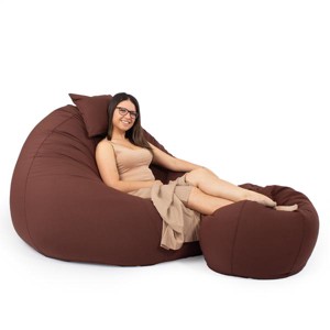 Barna ALL IN Grandiózus Babzsákfotel Garnitúra, , , MESKA