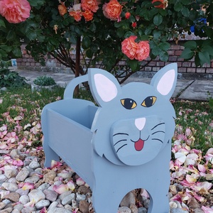 Állatos virágláda - otthon & életmód - ház & kert - kerti dísz - Meska.hu